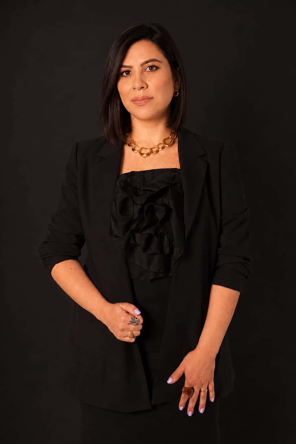 Simone Tatiana da Silva, advogada, em retrato frontal